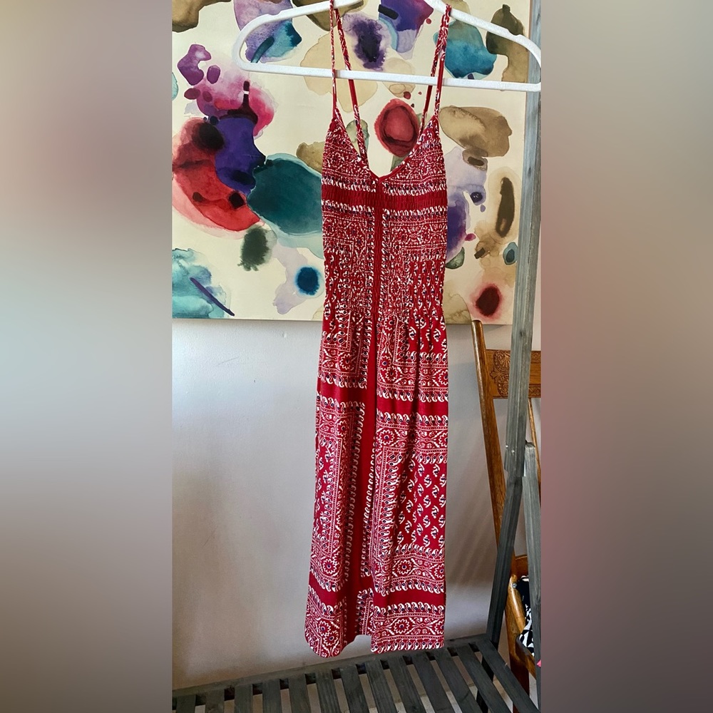 Red handkerchief dress